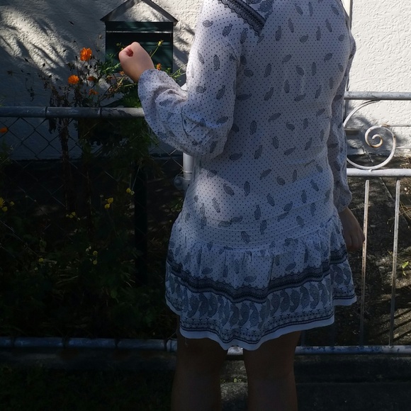 AVA. gypsy boho white dress - Picture 4 of 6